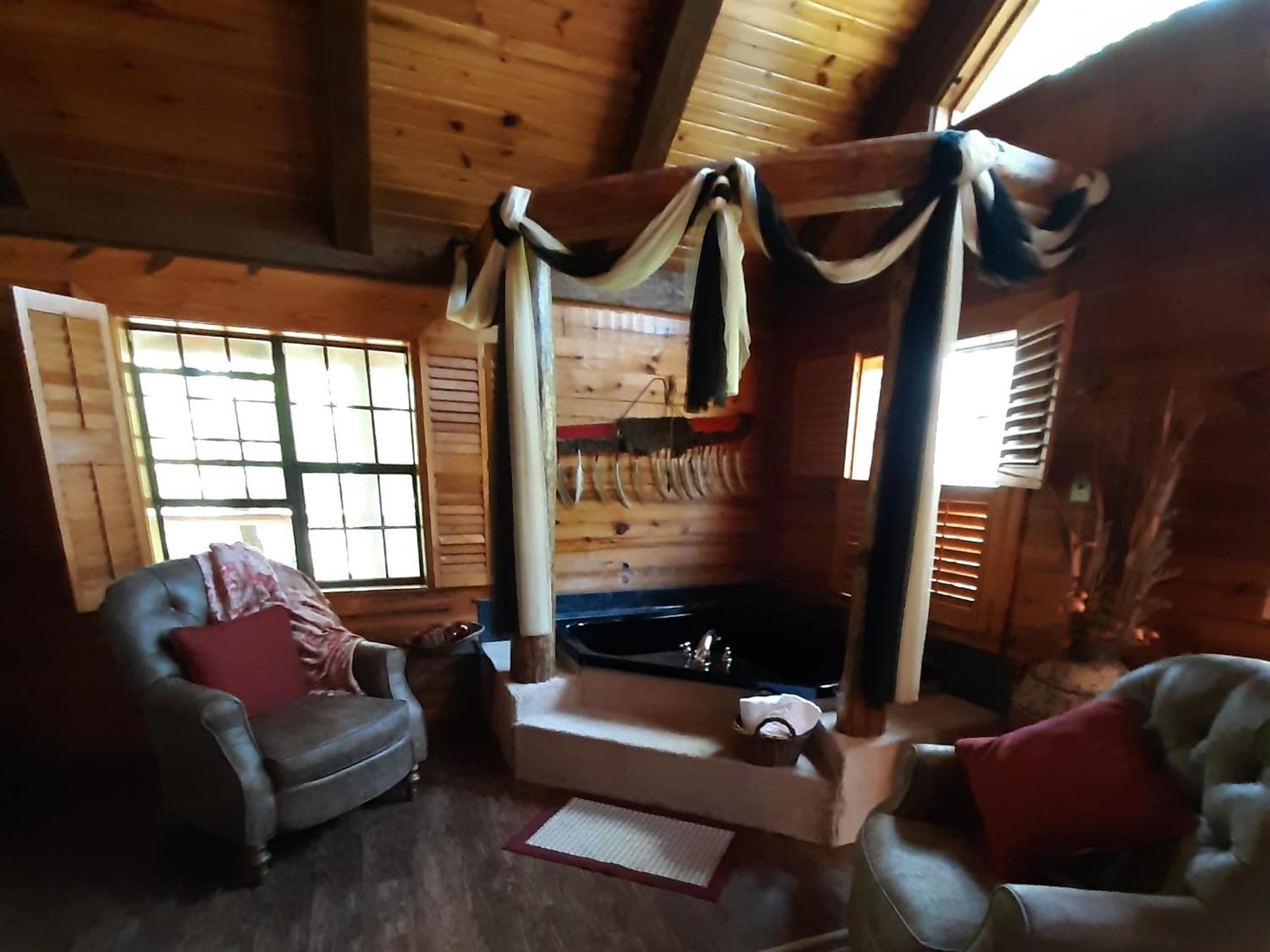 Cherokee Mountain Log Cabins 尤里卡斯普林斯 客房 照片